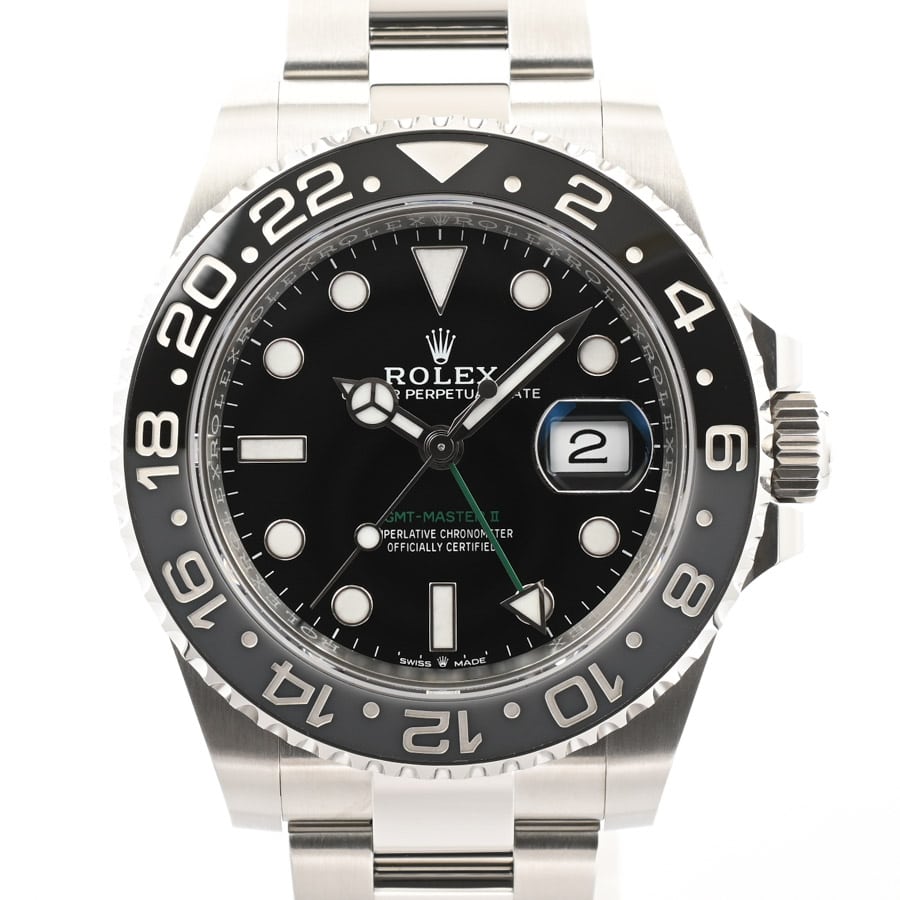 GMTマスター2 ブラック ケース:約40mm/ブレスサイズ:約18.5cm