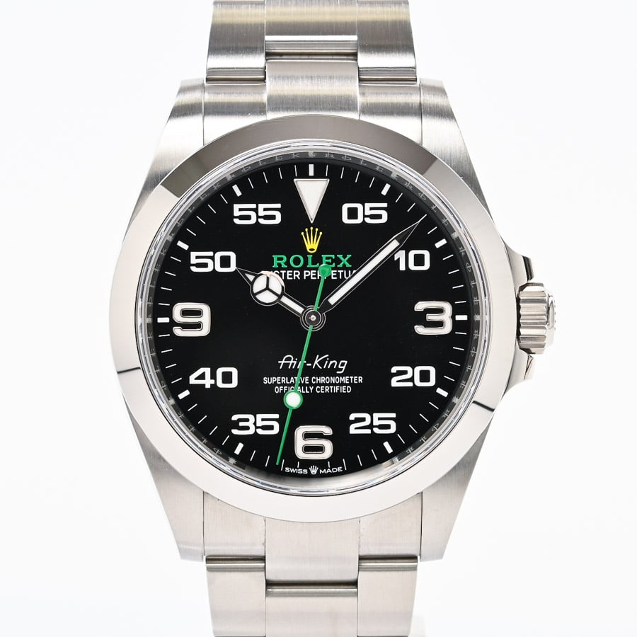 エアキング ブラックナンバー ケース:約40mm/ブレスサイズ:18.5cm