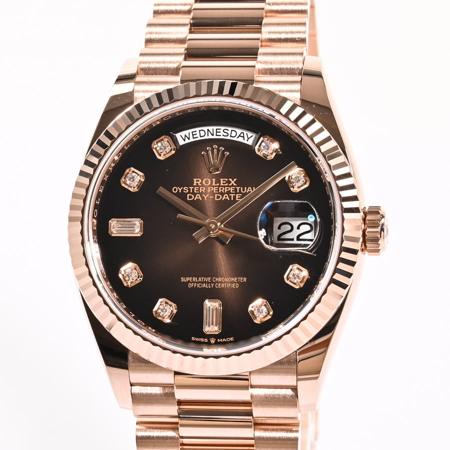 デイデイト36 ブラウンオンブレ ケース:約36mm/ブレスサイズ:18cm