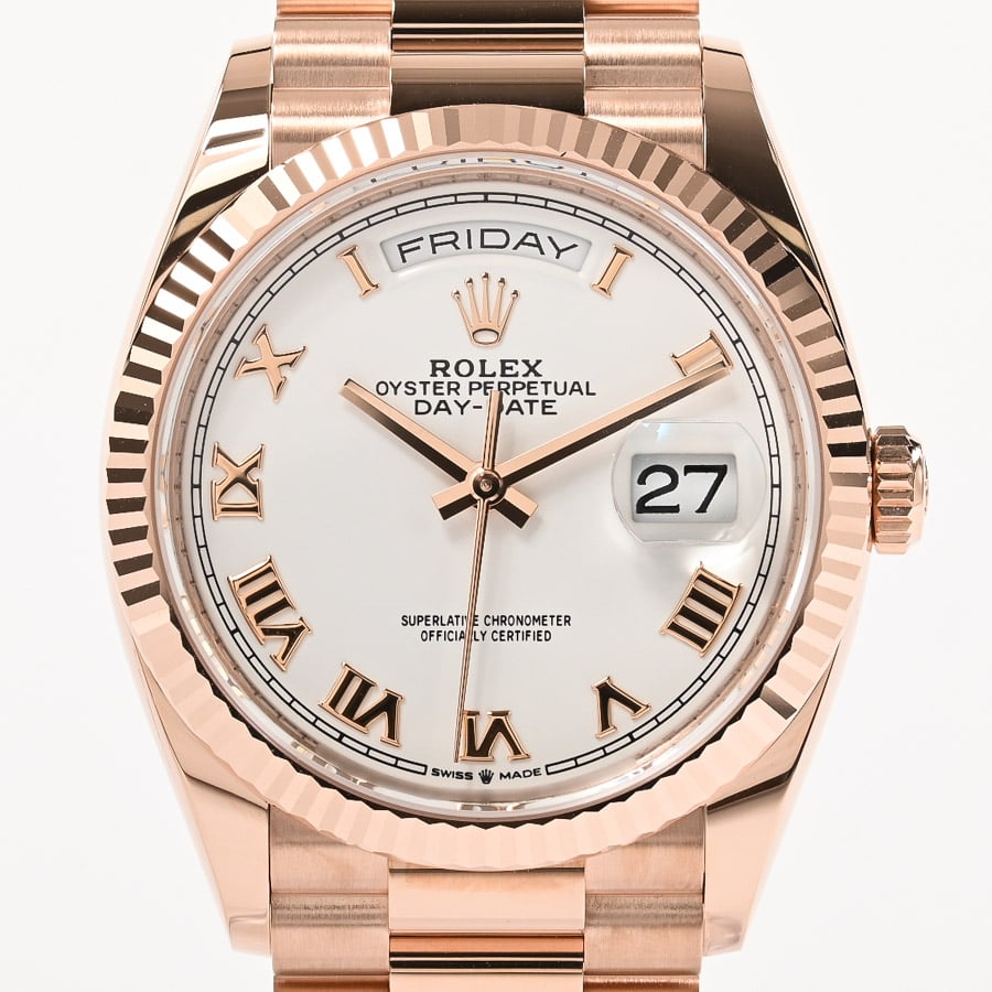 デイデイト36 ホワイトローマン ケース:約36mm/ブレスサイズ:18cm