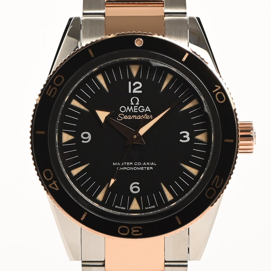シーマスター 300 マスター コーアクシャル 41MM ブラック ケース:約41mm/ブレスサイズ:約19.5cm