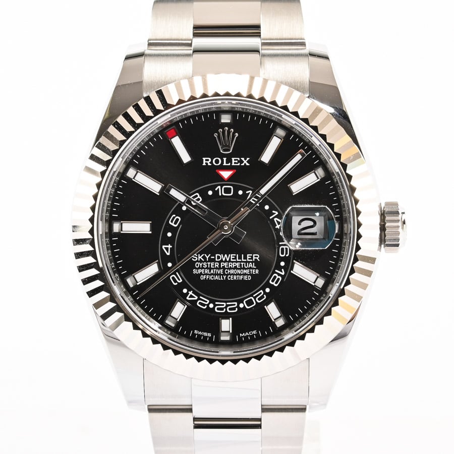 オイスターパーペチュアル　スカイドゥエラー ブラック ケース:42mm/ブレスサイズ:18cm