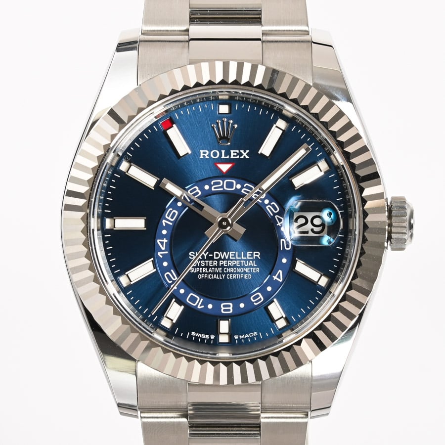 オイスターパーペチュアル スカイドゥエラー ブルー ケース:約42mm/ブレスサイズ:約18cm