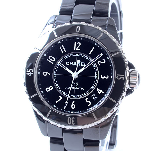 J12 38㎜ ブラック ケース:約38mm/ブレスサイズ:18cm