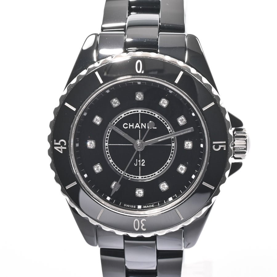 J12 33mm ブラック ケース:約33mm/ブレスサイズ:17cm