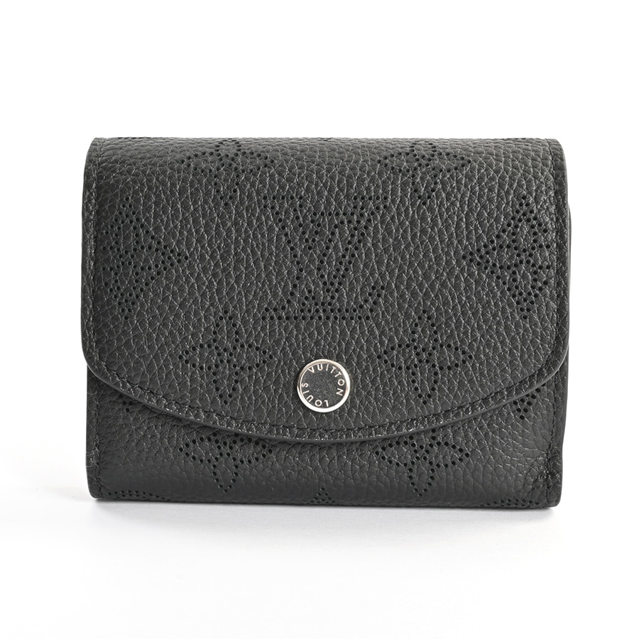 ルイヴィトン　ポルトフォイユ・イリスXS　モノグラム・マヒナ　ノワール　M67498　IKD-677 LOUIS VUITTON（ルイ・ヴィトン） 【新品同様】ルイヴィトン マヒナ