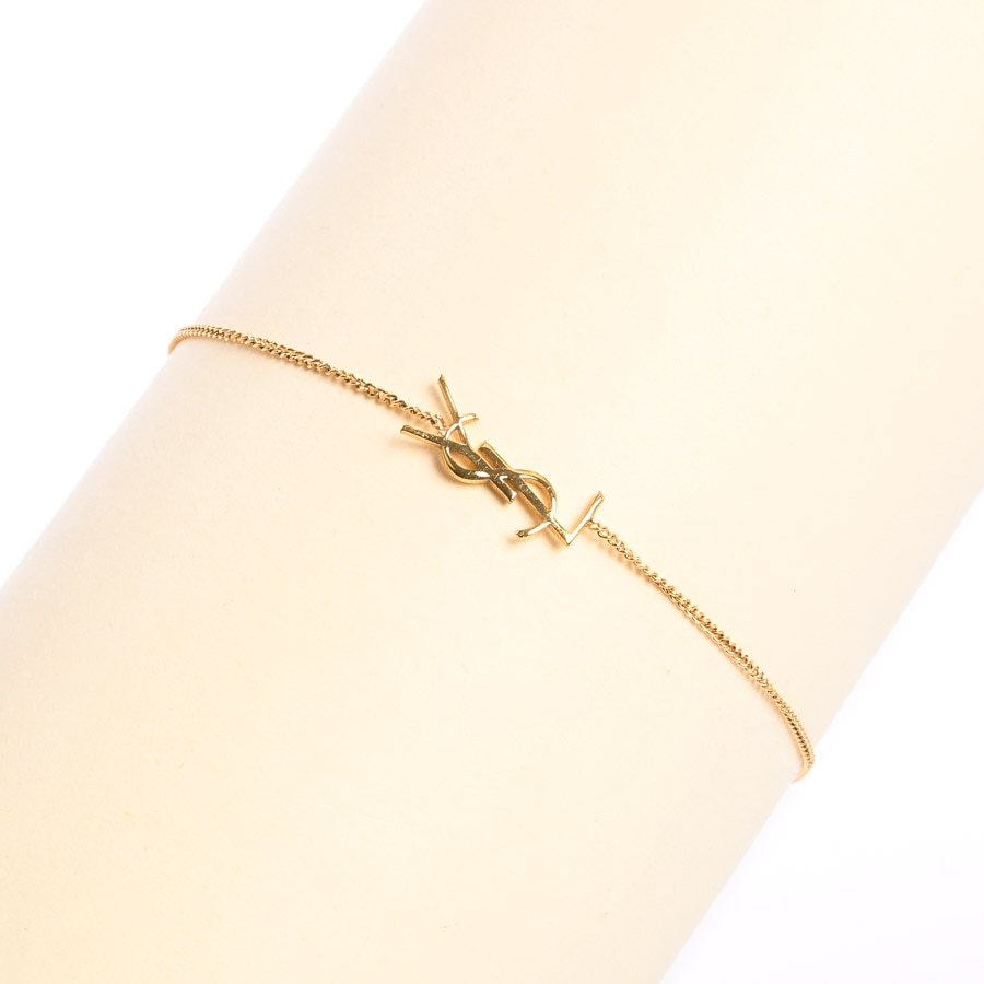 アクセサリー（腕） ブレスレット イヴサンローラン YvesSaintLaurent 金属素材×プラスチック Yves Saint Laurent ブレスレット 喜平 メタルカーブ チェーン サン