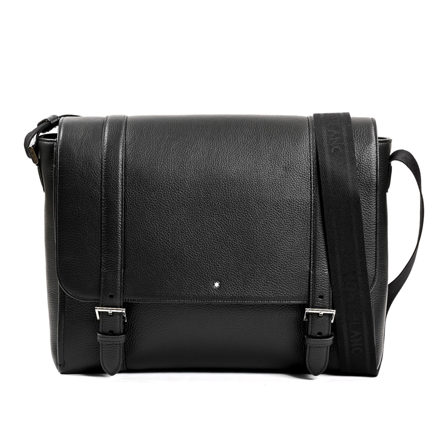 MONTBLANC 本革ショルダー バッグ SV金具 斜め掛け