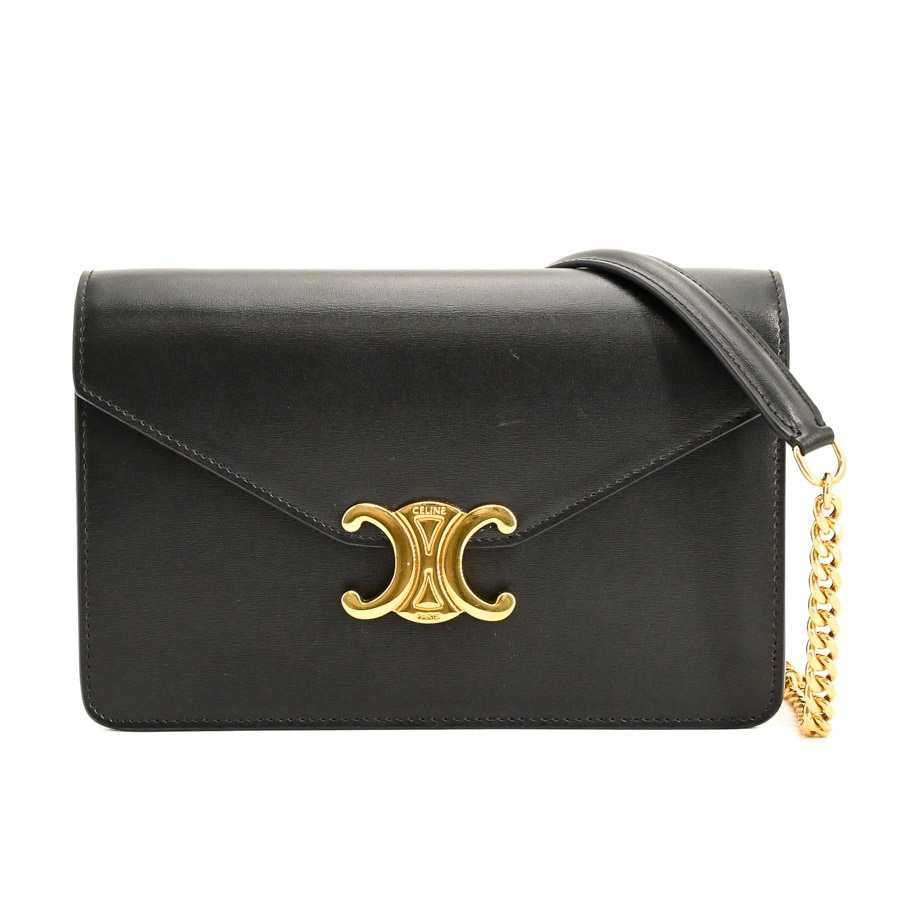 CELINE】 TRIOMPHE CANVAS WALLET チェーンウォレット (CELINE