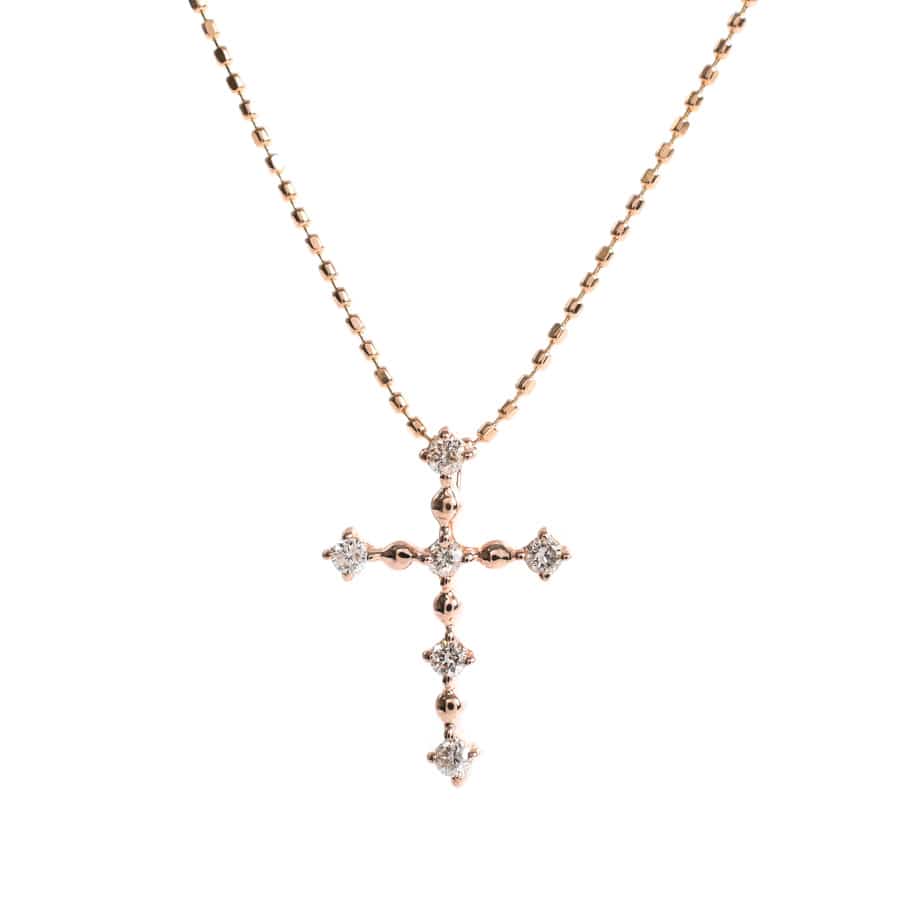 ダイヤ ネックレス | K18ピンクゴールド | 中古A品| レディース
