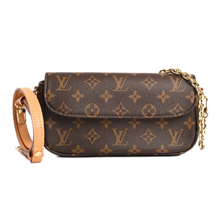 Louis Vuitton◆アイビー ウォレット オン チェーン バッグ ウォレットオンチェーンアイビー(約W23.5xH12xD4.3cm ブラウン