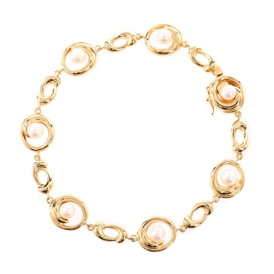 パール ブレスレット(チェーン長さ(留め具含):約17.5cm/チャーム:約