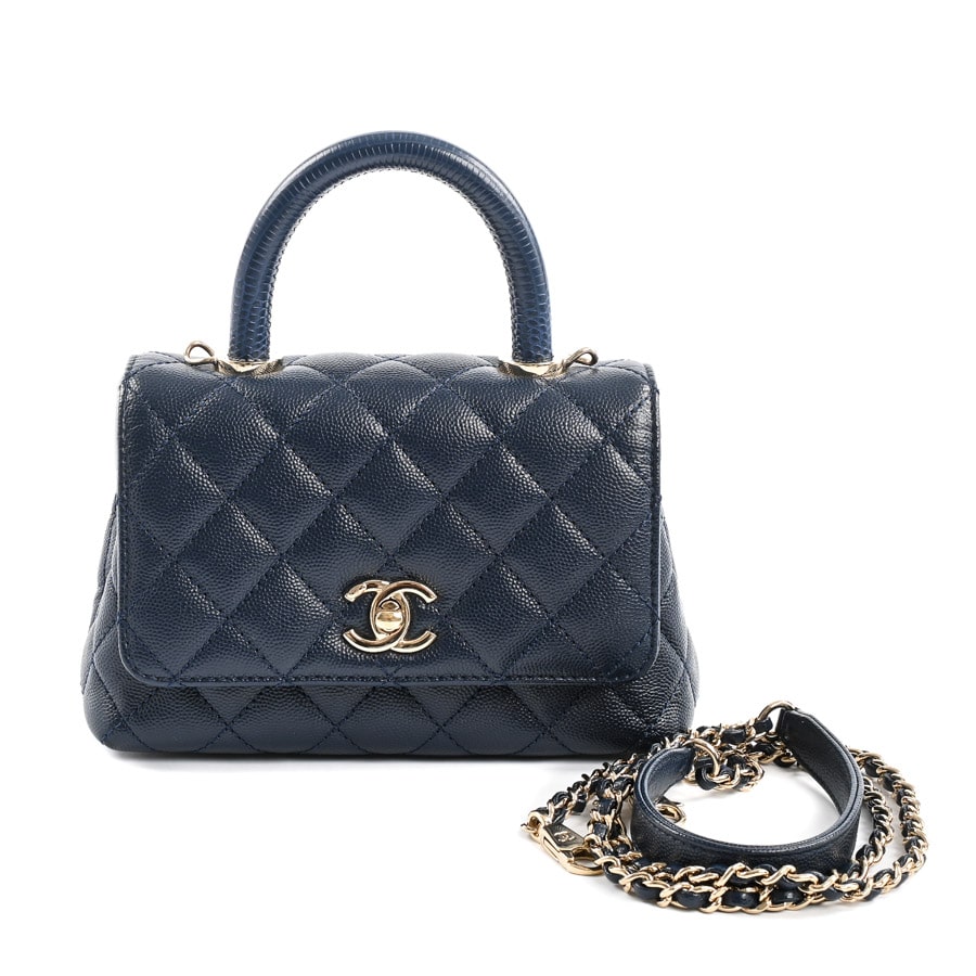シャネル トップハンドルミニフラップバッグ AS2215 6233698 CHANEL - シャネル トップハンドルミニフラップバッグ AS2215 6233698