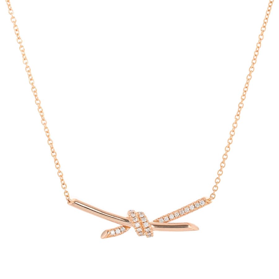 ノット(チェーン長さ(留め具含):約43cm / チャーム:約W40xH10mm