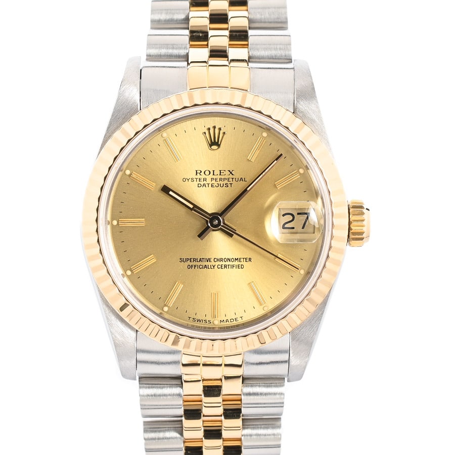 極美品/正規品ロレックス★デイトジャスト79173P番2000年頃製造品ゴールド ROLEX（ロレックス） デイトジャスト 79173 シャンパンゴールド SS