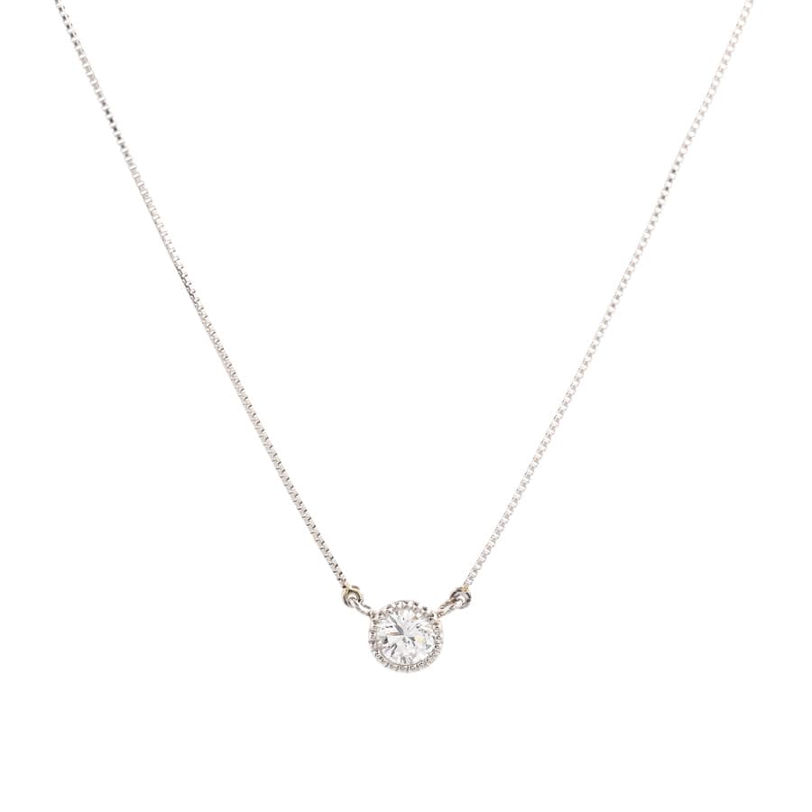 ダイヤ ネックレス(チェーン長さ(留め具含):最大約45.5cm / チャーム