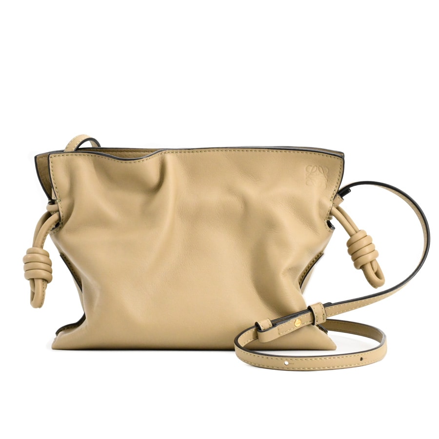 フラメンコクラッチミニ(約W23.9xH18xD9cm ベージュ): ブランドバッグ