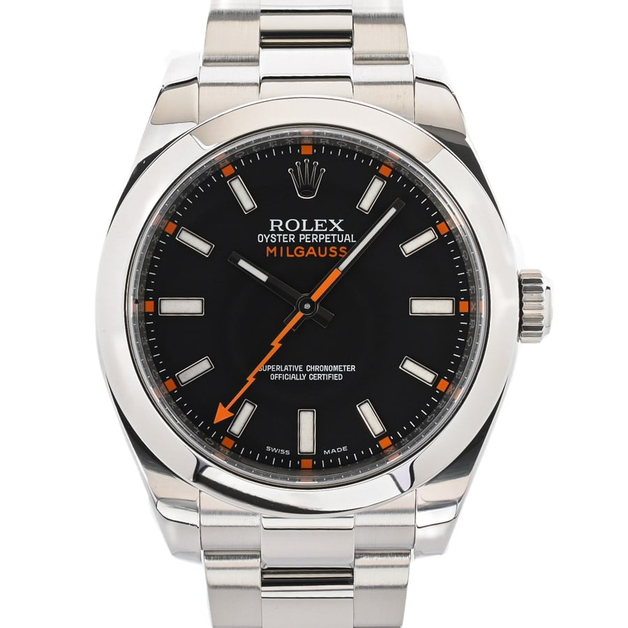 ミルガウス(ケース:約40mm/ブレスサイズ:約18cm ブラック): ブランド