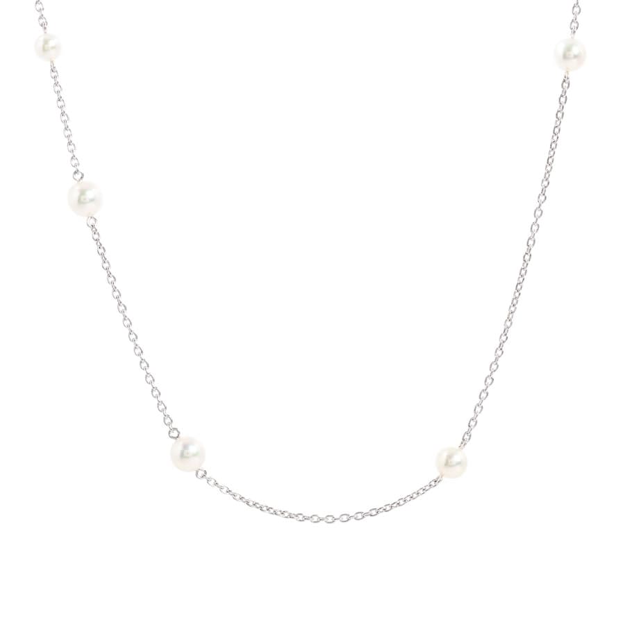 パール ネックレス | K18ホワイトゴールド | 中古A品| レディース
