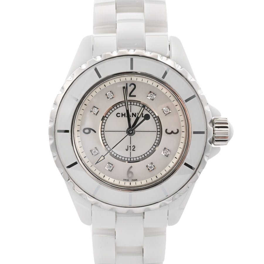 J12 33mm(ケース:約33mm/ブレスサイズ:約16.5cm ホワイトシェル